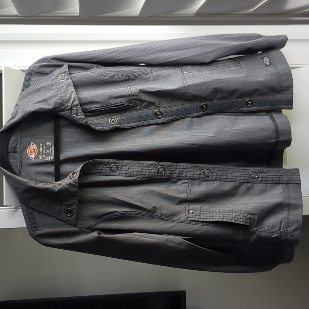 Dickies gray lab coat/ rain jacket